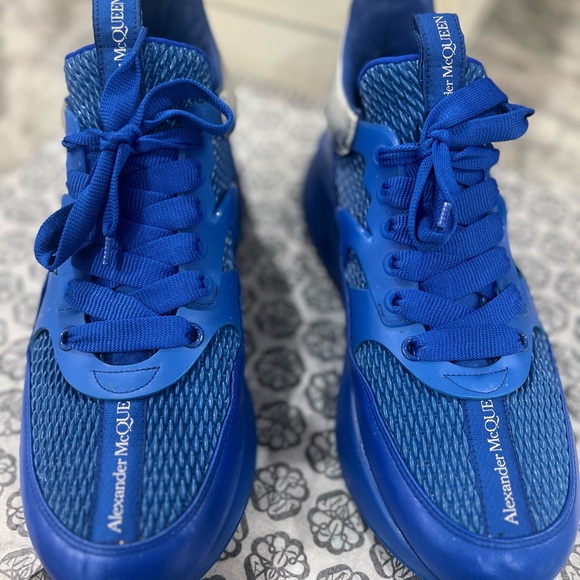 Alexander McQueen Blue Sneakers - Picture 3 of 12